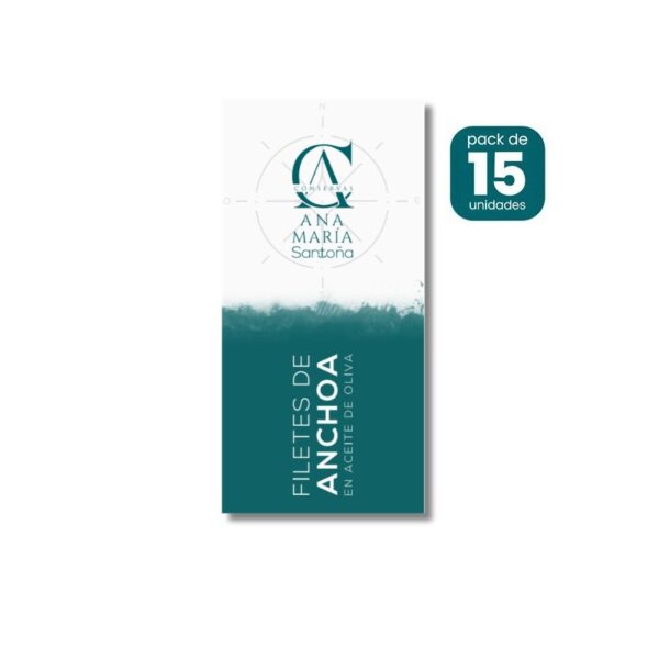 Anchoas del Cantábrico en aceite de oliva 45g caja de 15