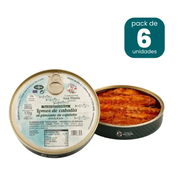 Verdel al pimiento de Espelette 260g caja de 6