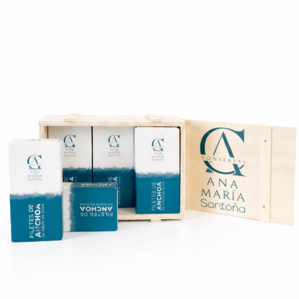 Pack de 6 latas de anchoa del Cantábrico en aceite de oliva 45g
