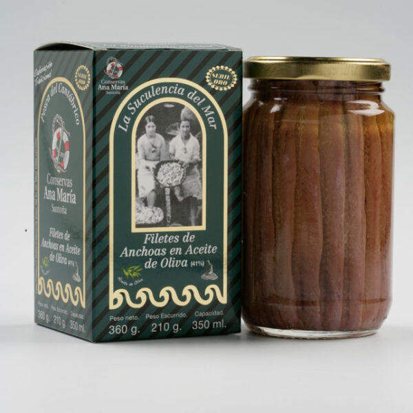 TARRO ANCHOA DE ANCHOAS DEL CANTABRICO EN ACEITE DE OLIVA 350 ml