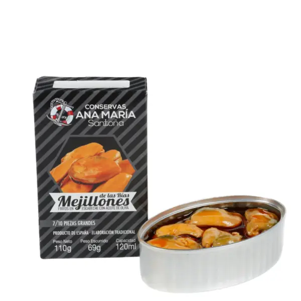 Mejillón frito en escabeche 7/10 115g